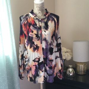 🍁Long sleeve pleated top🍂